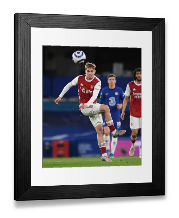 Framed Print : Behind Closed Doors: Emile Smith Rowe at Chelsea vs Arsenal, 2021 Premier League Framed Print : Behind Closed Doors: Emile Smith Rowe at Chelsea vs Arsenal, 2021 Premier League