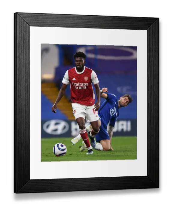 Framed Print : Thomas Partey in Action: Chelsea vs. Arsenal, 2020-21 Premier League - Behind Closed Doors Framed Print : Thomas Partey in Action: Chelsea vs. Arsenal, 2020-21 Premier League - Behind Closed Doors