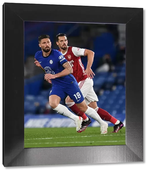 Pablo Mari and Olivier Giroud Clash in Empty Stamford Bridge: Chelsea vs. Arsenal, Premier League 2020-21