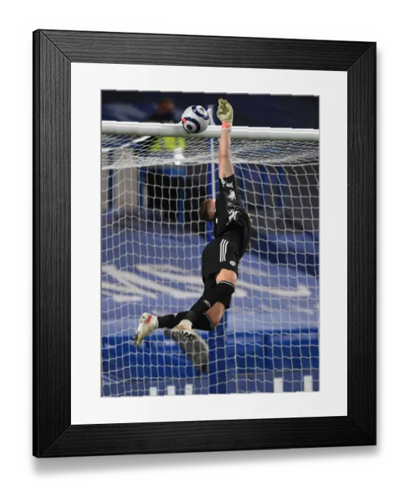 Framed Print : Leno's Dramatic Save: Chelsea vs. Arsenal, Premier League 2021 (Behind Closed Doors) Framed Print : Leno's Dramatic Save: Chelsea vs. Arsenal, Premier League 2021 (Behind Closed Doors)