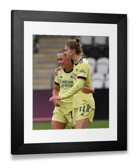 Framed Print : Arsenal Women's Unstoppable Force: Vivianne Miedema Nets Sixth Goal vs. Crystal Palace in FA Cup
