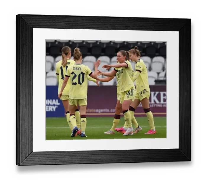 Framed Print : Arsenal Women's Historic FA Cup Victory: Noelle Maritz Scores Eight Goals in Thrilling 13-0 Win