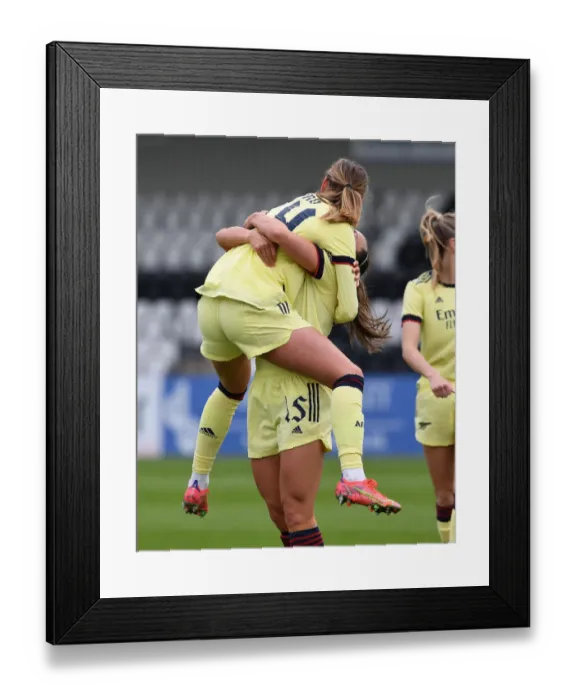 Framed Print : Arsenal Women's FA Cup Victory: Katie McCabe Scores Historic Ninth Goal vs. Crystal Palace