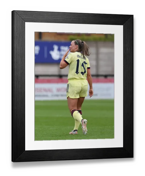 Framed Print : Arsenal Women's Dominance: Katie McCabe Scores Ninth Goal vs. Crystal Palace in FA Cup 5th Round