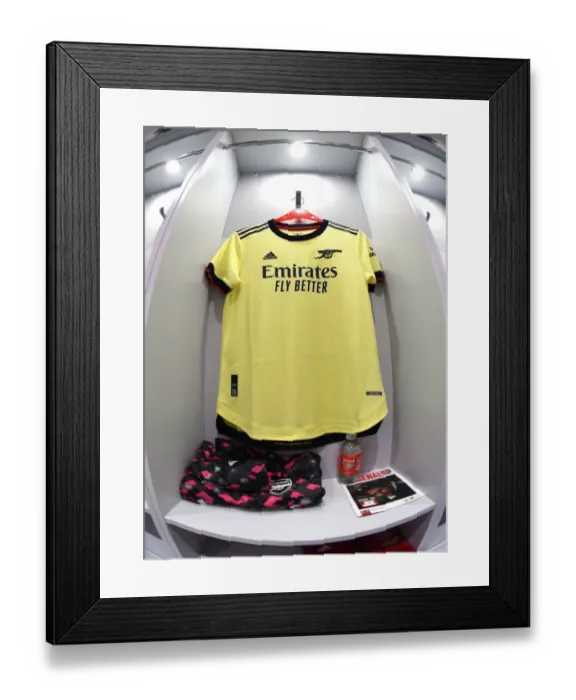 Framed Print : Arsenal Women Unveil New Away Kit at FA Cup Match Against Crystal Palace