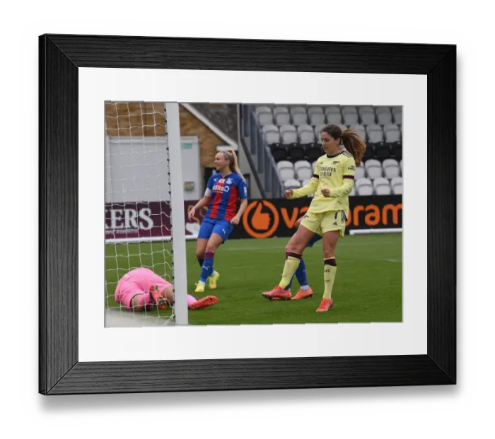 Framed Print : Arsenal Women's FA Cup Triumph: Danielle van de Donk's Hat-Trick Secures Victory over Crystal Palace