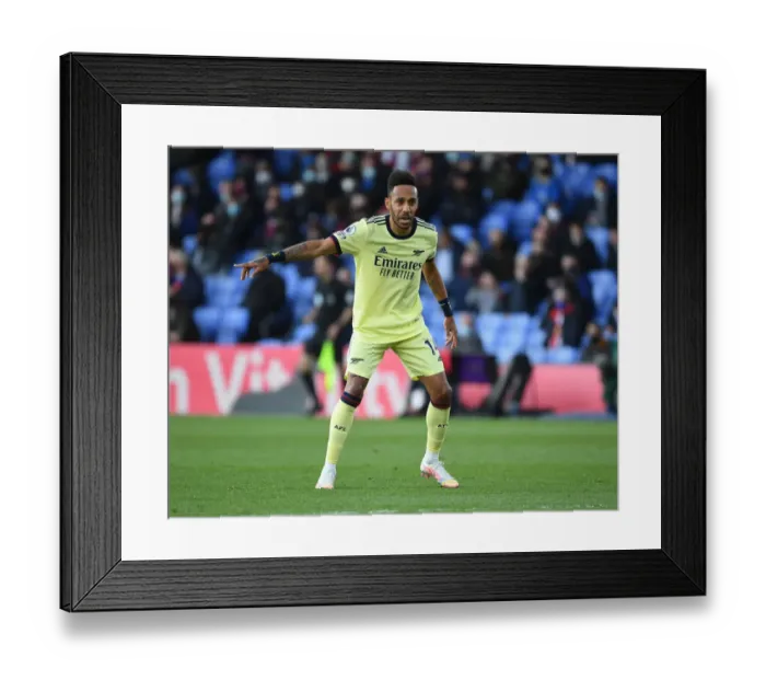 Framed Print : Arsenal's Aubameyang Shines in Premier League Clash Against Crystal Palace Framed Print : Arsenal's Aubameyang Shines in Premier League Clash Against Crystal Palace
