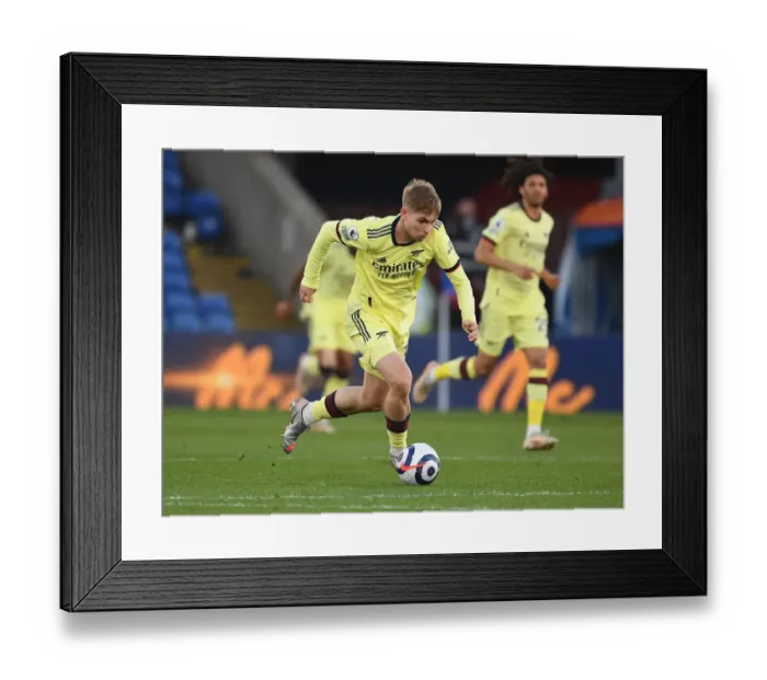 Framed Print : Emile Smith Rowe's Brilliant Performance: Crystal Palace vs. Arsenal, Premier League 2020-21