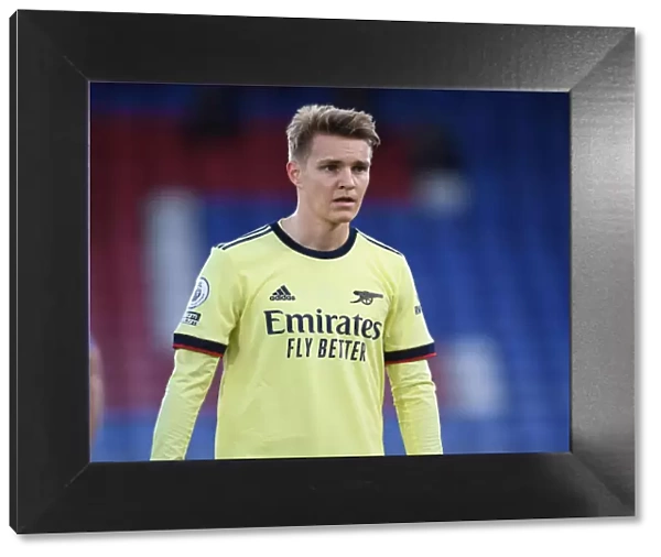 Martin Odegaard in Action: Premier League Clash between Arsenal and Crystal Palace, 2020-21