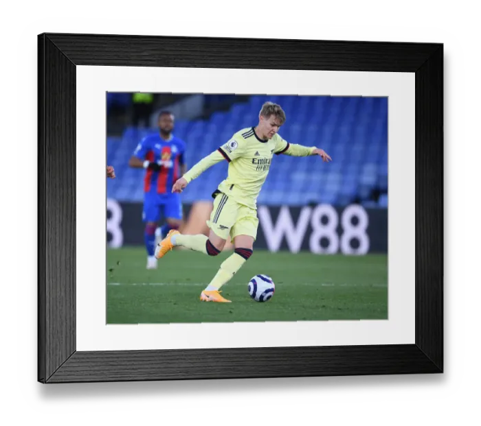 Framed Print : Martin Odegaard in Action: Arsenal vs. Crystal Palace - Premier League Clash, 2020-21 Framed Print : Martin Odegaard in Action: Arsenal vs. Crystal Palace - Premier League Clash, 2020-21
