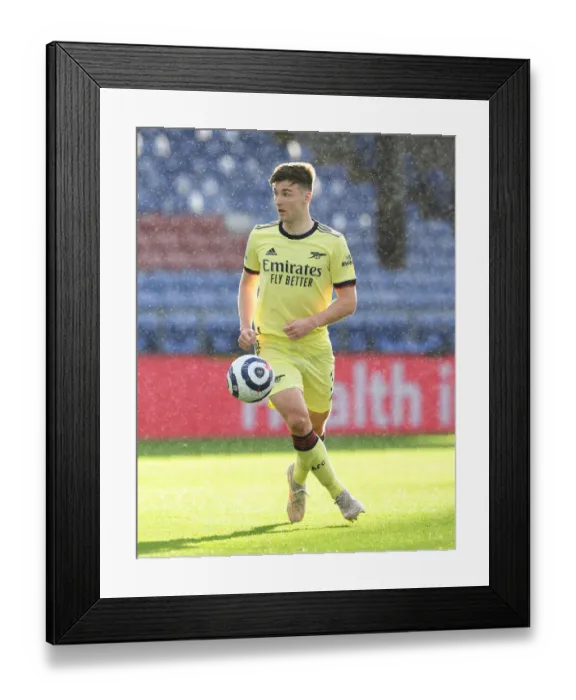 Framed Print : Arsenal's Kieran Tierney in Action: Crystal Palace vs Arsenal, Premier League 2021