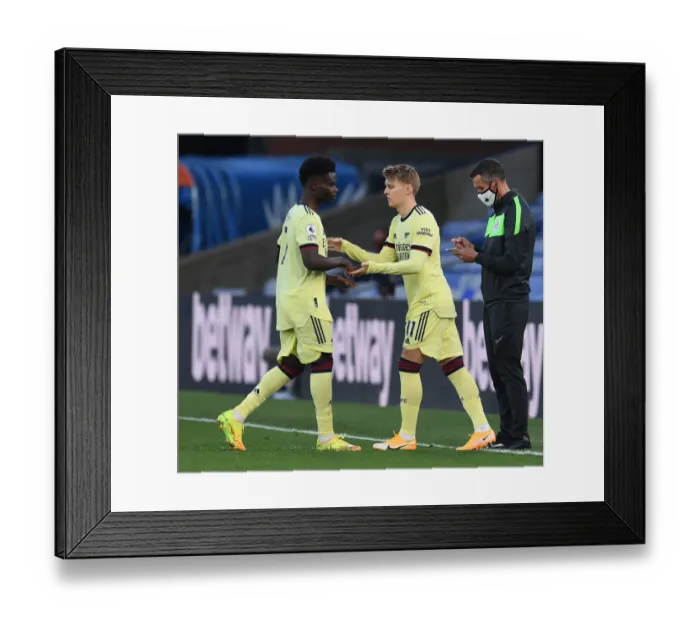 Framed Print : Martin Odegaard Substitutes In: Arsenal's Crystal Palace Showdown (Premier League 2020-21) Framed Print : Martin Odegaard Substitutes In: Arsenal's Crystal Palace Showdown (Premier League 2020-21)