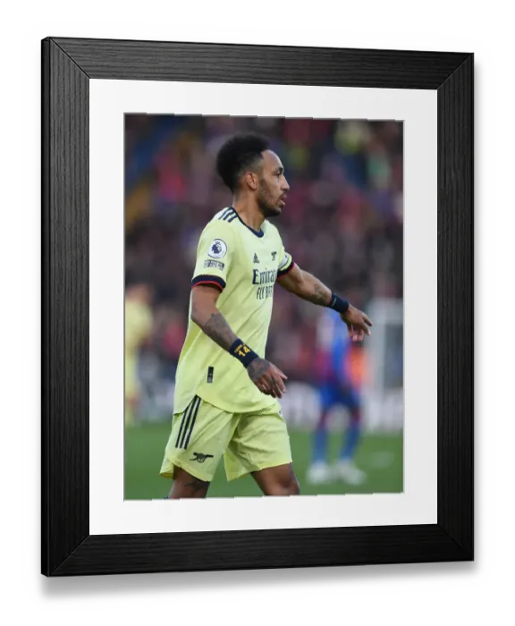 Framed Print : Aubameyang's Brilliance: Crystal Palace vs. Arsenal, 2020-21 Premier League