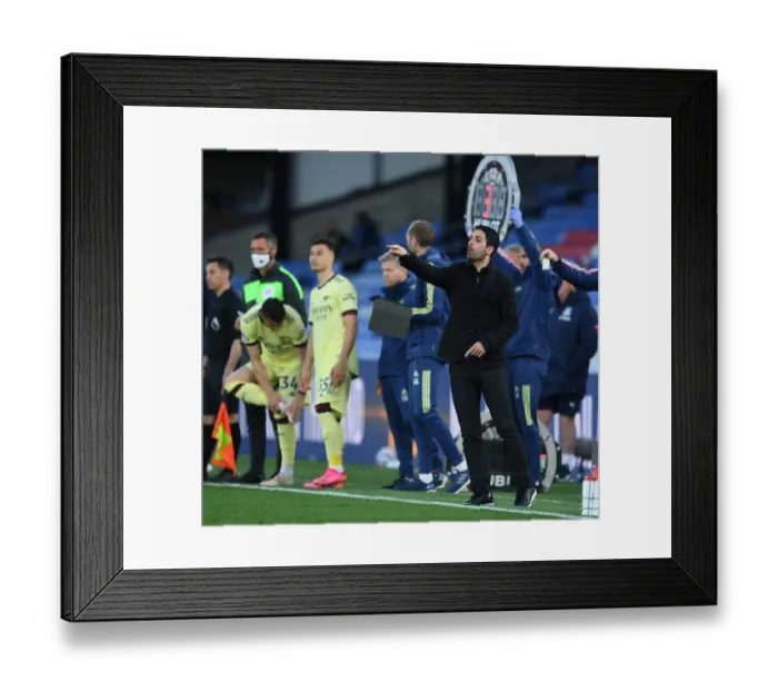 Framed Print : Arsenal's Mikel Arteta Leads Team at Crystal Palace in Premier League Showdown Framed Print : Arsenal's Mikel Arteta Leads Team at Crystal Palace in Premier League Showdown