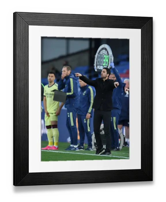 Framed Print : Mikel Arteta Leads Arsenal in Intense Premier League Showdown at Crystal Palace Framed Print : Mikel Arteta Leads Arsenal in Intense Premier League Showdown at Crystal Palace