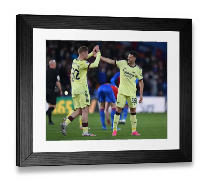 Framed Print : Martinelli and Smith Rowe's Electric Goal Celebration: Arsenal's Victory Moment vs Crystal Palace (2020-21) Framed Print : Martinelli and Smith Rowe's Electric Goal Celebration: Arsenal's Victory Moment vs Crystal Palace (2020-21)