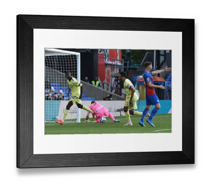 Framed Print : Pepe and Aubameyang Celebrate First Goal: Crystal Palace vs. Arsenal, Premier League 2020-21 Framed Print : Pepe and Aubameyang Celebrate First Goal: Crystal Palace vs. Arsenal, Premier League 2020-21