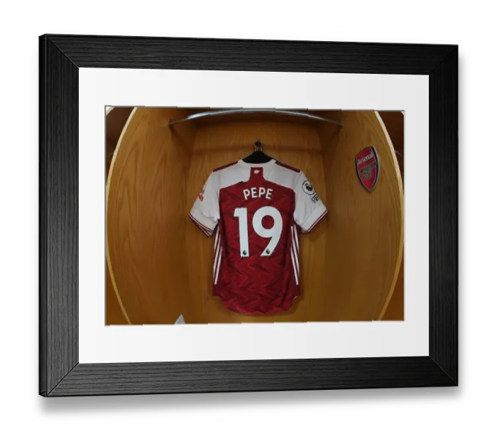Framed Print : Arsenal vs Brighton: Pre-Match Scene at Emirates Stadium Amidst Easing Coronavirus Restrictions