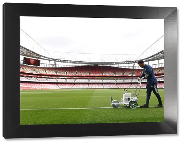 Preparing the Emirates Turf: Arsenal's Groundsman Readies the Pitch for Arsenal vs Brighton & Hove Albion