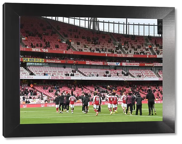 Arsenal Celebrate with Fans: Arsenal vs Brighton & Hove Albion, Premier League 2021
