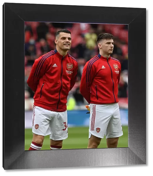 Arsenal: Xhaka and Tierney Pre-Match Huddle vs Brighton & Hove Albion (2020-21)