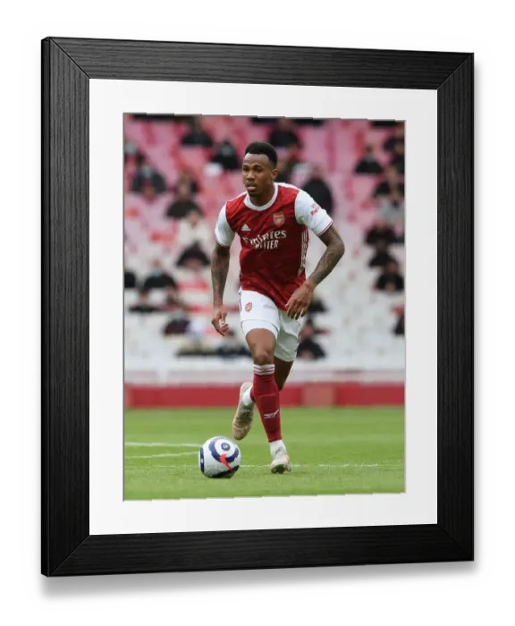 Framed Print : Gabriel Magalhaes in Action: Arsenal vs Brighton & Hove Albion (2020-21)