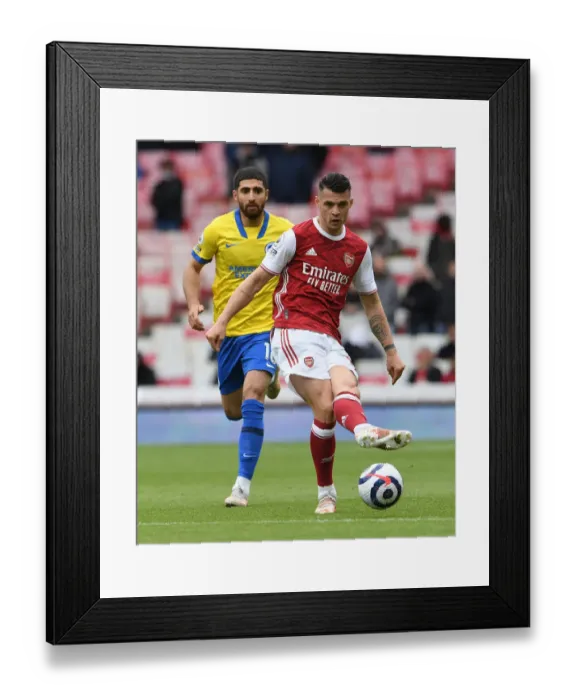 Framed Print : Granit Xhaka's Brilliant Performance: Arsenal Secures Victory Against Brighton & Hove Albion (Premier League, 2020-21) Framed Print : Granit Xhaka's Brilliant Performance: Arsenal Secures Victory Against Brighton & Hove Albion (Premier League, 2020-21)
