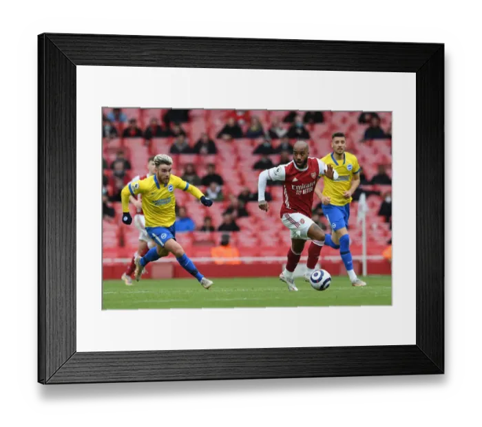 Framed Print : Lacazette vs Connolly: A Premier League Battle at Arsenal Framed Print : Lacazette vs Connolly: A Premier League Battle at Arsenal