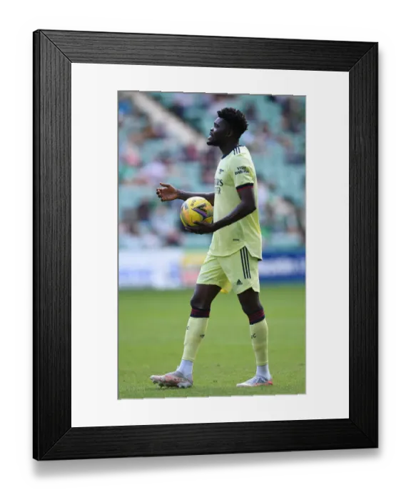 Framed Print : Thomas Partey's Standout Performance: Arsenal's Pre-Season Win Against Hibernian (Edinburgh 2021)
