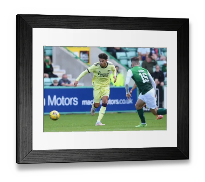 Framed Print : Arsenal FC Training in Scotland: Hibernian Pre-Season Friendly, July 2021