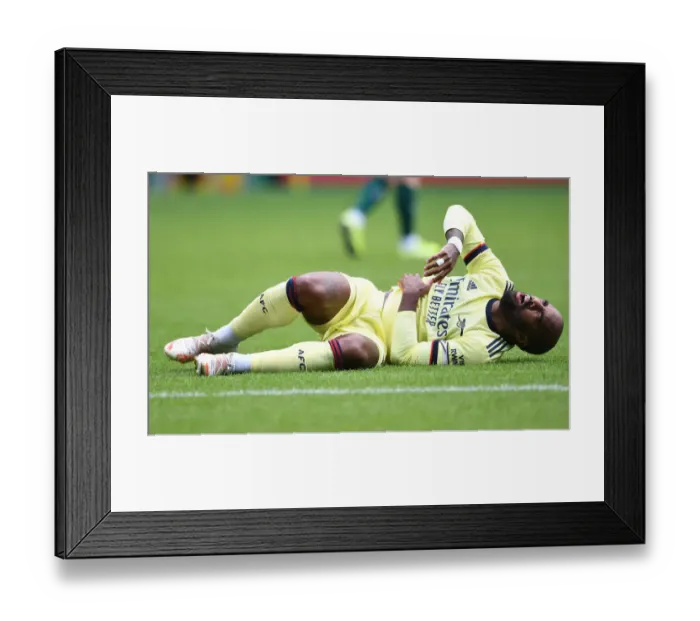 Framed Print : Alexandre Lacazette in Action: Arsenal's Pre-Season Clash against Hibernian (2021) Framed Print : Alexandre Lacazette in Action: Arsenal's Pre-Season Clash against Hibernian (2021)