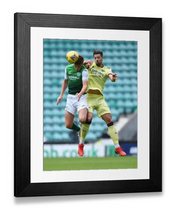 Framed Print : Arsenal's Pablo Mari in Action during Hibernian Friendly Framed Print : Arsenal's Pablo Mari in Action during Hibernian Friendly