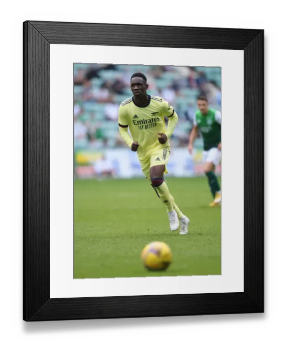 Framed Print : Arsenal's Flo Balogun in Action: Hibernian vs Arsenal Pre-Season Friendly, Edinburgh, Scotland (2021-22) Framed Print : Arsenal's Flo Balogun in Action: Hibernian vs Arsenal Pre-Season Friendly, Edinburgh, Scotland (2021-22)