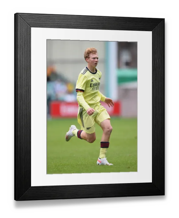 Framed Print : Arsenal Players in Action against Hibernian during 2021-22 Pre-Season Friendly in Edinburgh