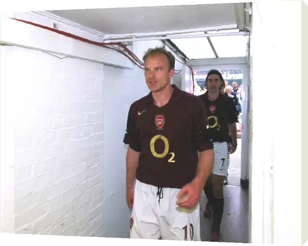 Arsenal goalscorer Dennis Bergkamp after the match