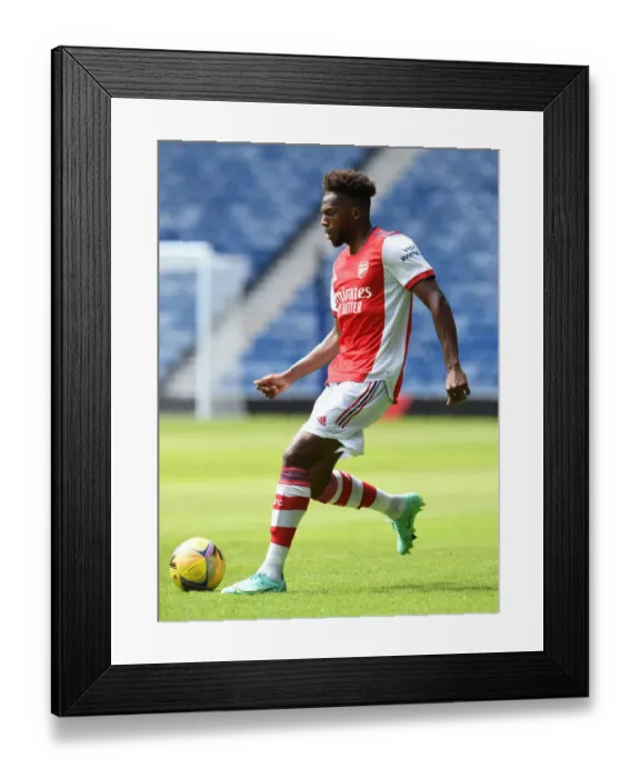 Framed Print : Arsenal's Nuno Tavares in Action: Arsenal vs Glasgow Rangers at Ibrox Stadium Framed Print : Arsenal's Nuno Tavares in Action: Arsenal vs Glasgow Rangers at Ibrox Stadium