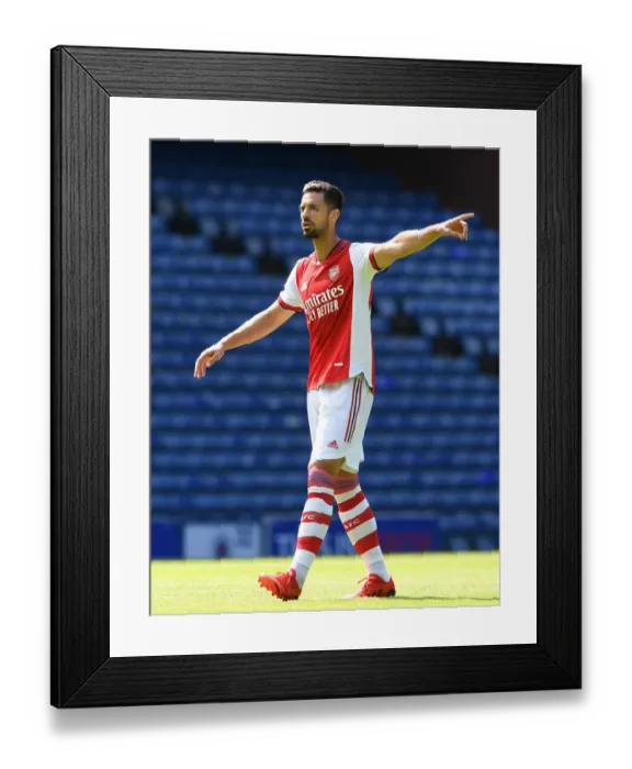 Framed Print : Arsenal's Pablo Mari in Action: Glasgow Rangers Pre-Season Clash, 2021