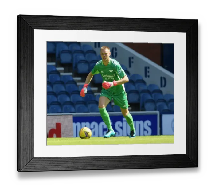 Framed Print : Arsenal's Karl Hein Faces Rangers in Pre-Season Friendly at Ibrox Stadium