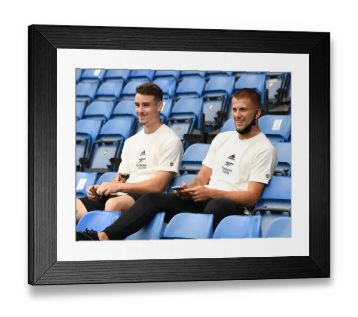 Framed Print : Arsenal Players James Hillson and Harry Clarke Prepare for Rangers Friendly Framed Print : Arsenal Players James Hillson and Harry Clarke Prepare for Rangers Friendly