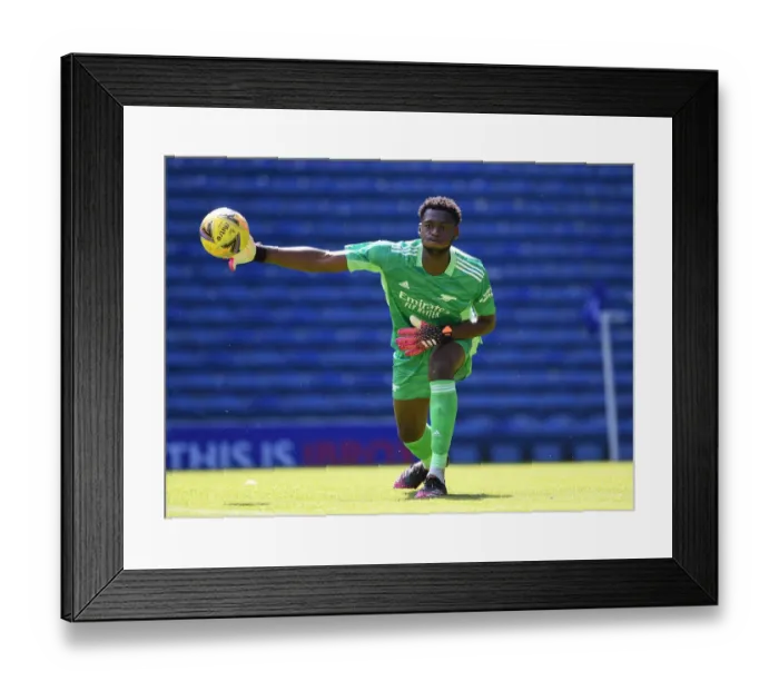 Framed Print : Arthur Okonkwo in Action: Arsenal vs. Rangers Pre-Season Match at Ibrox Stadium Framed Print : Arthur Okonkwo in Action: Arsenal vs. Rangers Pre-Season Match at Ibrox Stadium
