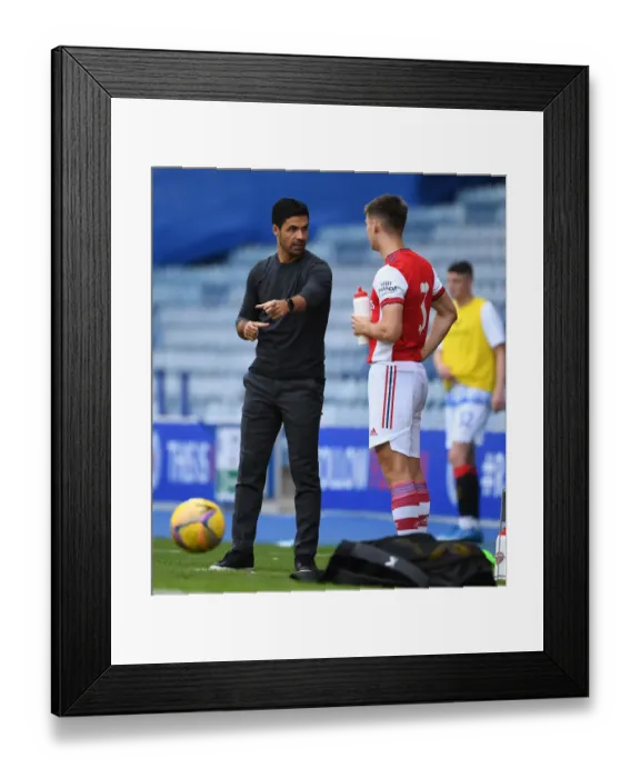 Framed Print : Arsenal Manager Mikel Arteta Conferencing with Kieran Tierney during Rangers vs Arsenal Pre-Season Friendly (Glasgow, Scotland, 2021) Framed Print : Arsenal Manager Mikel Arteta Conferencing with Kieran Tierney during Rangers vs Arsenal Pre-Season Friendly (Glasgow, Scotland, 2021)