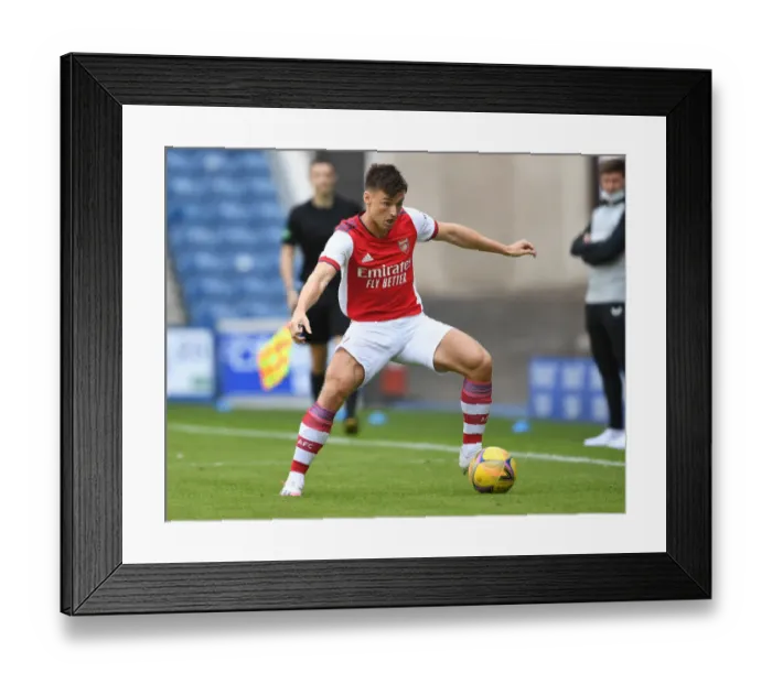 Framed Print : Arsenal's Kieran Tierney Faces Rangers in Pre-Season Clash at Ibrox Stadium