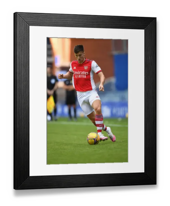 Framed Print : Arsenal's Kieran Tierney Faces Off Against Rangers in Pre-Season Clash at Ibrox Stadium Framed Print : Arsenal's Kieran Tierney Faces Off Against Rangers in Pre-Season Clash at Ibrox Stadium