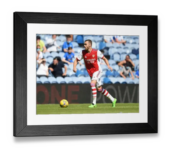 Framed Print : Arsenal's Calum Chambers in Action against Rangers in Glasgow Pre-Season Friendly