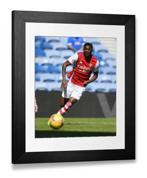 Framed Print : Arsenal's Ainsley Maitland-Niles in Action Against Rangers at Ibrox Stadium