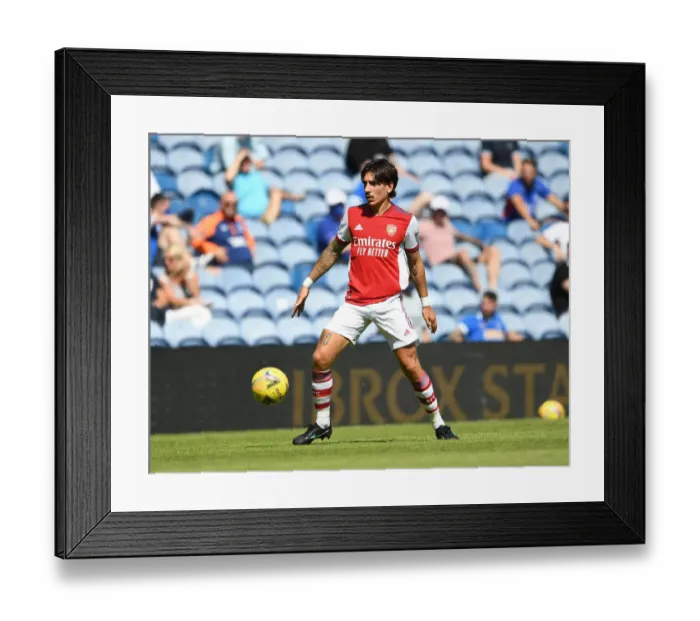 Framed Print : Arsenal's Hector Bellerin at Rangers Pre-Season Friendly in Glasgow, Scotland (2021)