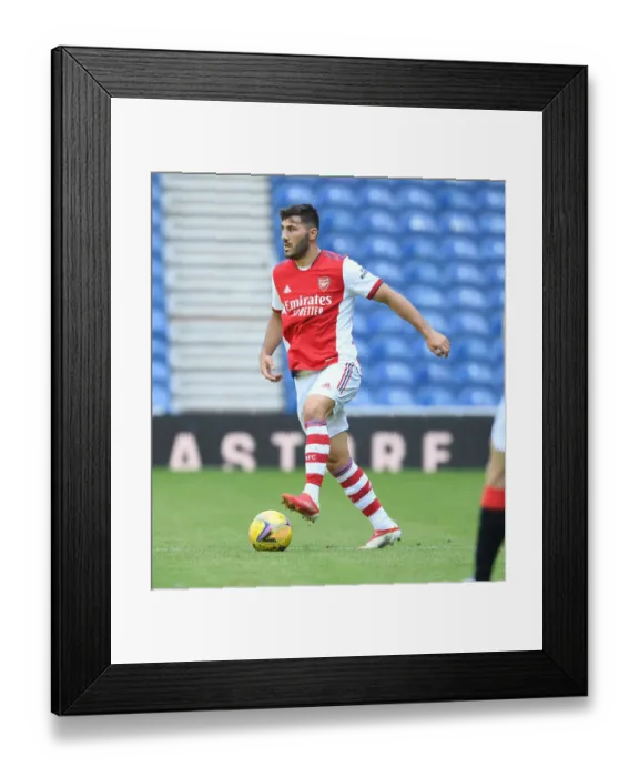 Framed Print : Arsenal's Sead Kolasinac at 2021 Rangers Pre-Season Friendly in Glasgow
