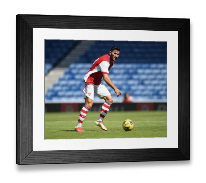 Framed Print : Arsenal's Sead Kolasinac at Rangers Pre-Season Friendly in Glasgow, Scotland (2021)