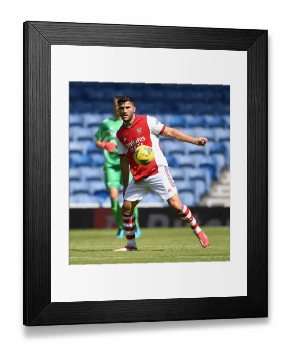 Framed Print : Arsenal's Sead Kolasinac at 2021 Rangers Pre-Season Friendly in Glasgow