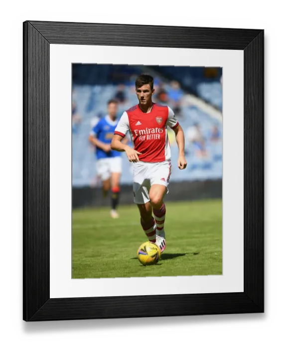 Framed Print : Arsenal's Kieran Tierney in Action Against Rangers at Ibrox Stadium Framed Print : Arsenal's Kieran Tierney in Action Against Rangers at Ibrox Stadium